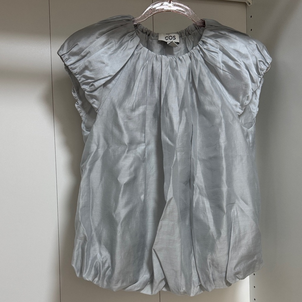 COS Light Gray Blouse size 2 - Picture 2 of 6